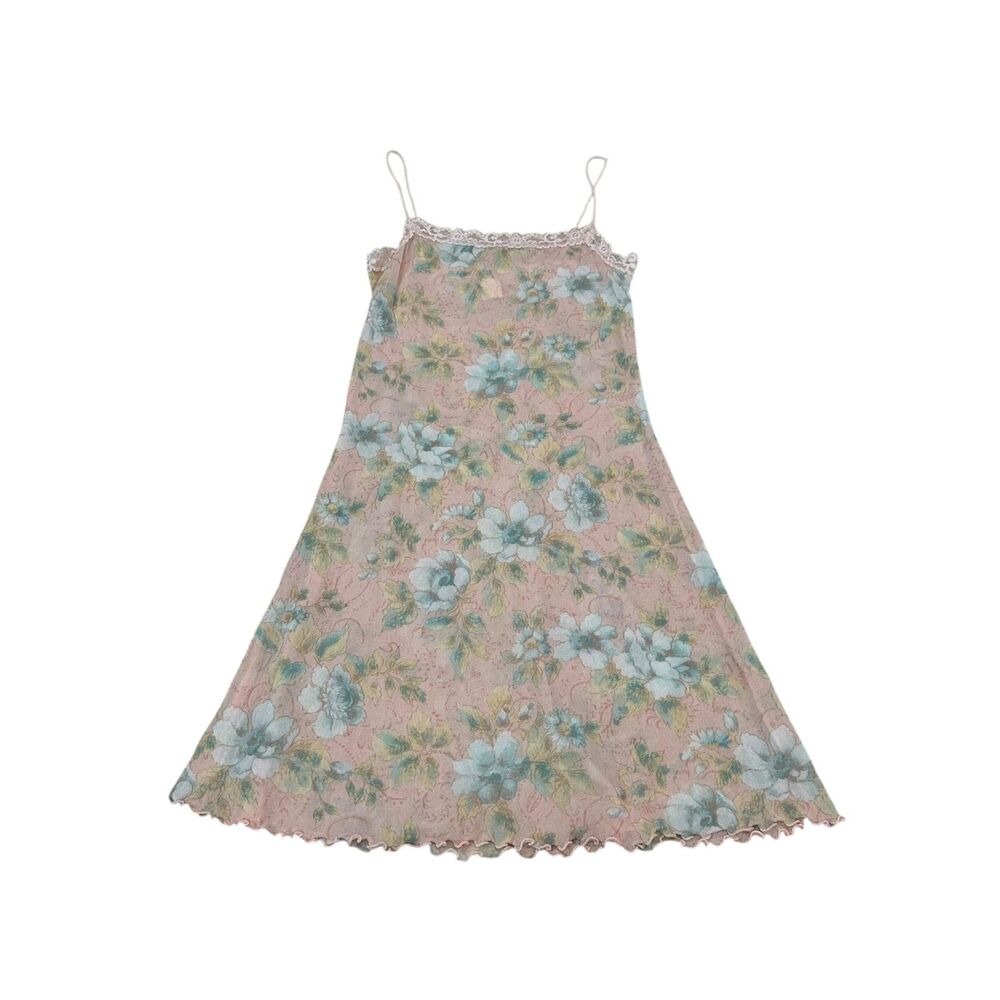 Only Hearts NYC Helena Stuart Sheer Floral Slip Dress Size S/M